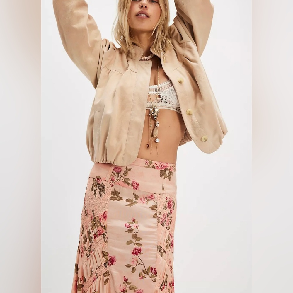 Free People Rowan Maxi Skirt - Falling Floral, SMALL NWT - Picture 3 of 7